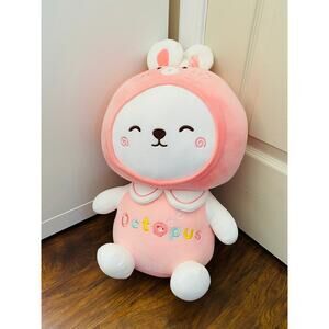 Large Jumbo Squishy Bunny In Octopus Costume Kawaii Plushie